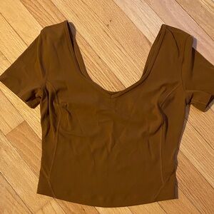 lululemon athletica Brown Crop Top